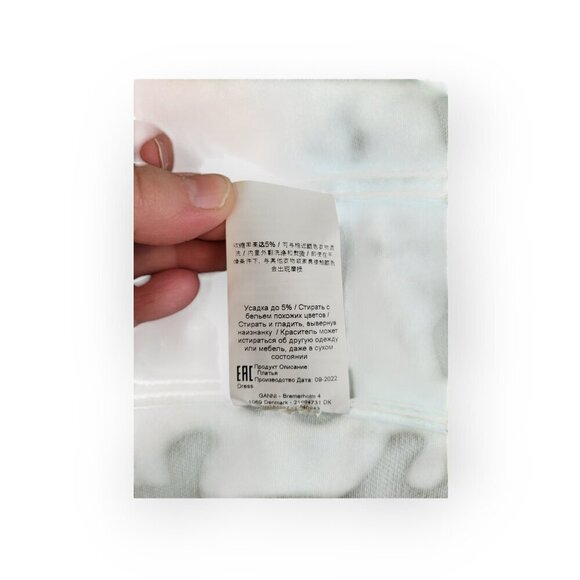 GANNI Denim Mini Blazer Dress Organic Cotton XS Romantic Girly - Picture 10 of 13